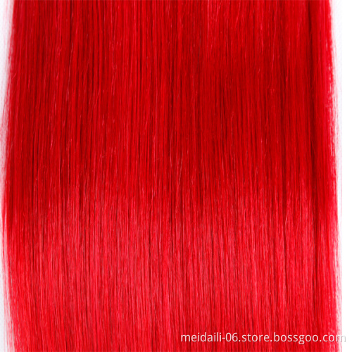 3 bundles red brazilian hair weave silky straight shedding free tangle free virgin human hair weft